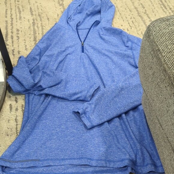 Lululemon Surge Warm Hoodie Heathered Hyper Blue - Picture 7 of 12